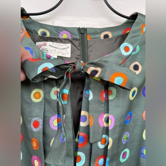 Maison common silk midi dress size 38/6 - Picture 7 of 14